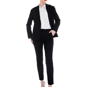 Marycrafts Women's Professional Blazer Pant Suit Set for Work
