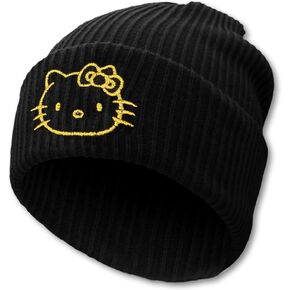 Anime Beanie Cute Kawaii Beanie Knit Hats, Funny Beanie Hat Winter Skiing Slouchy Warm Cap for Women Girls