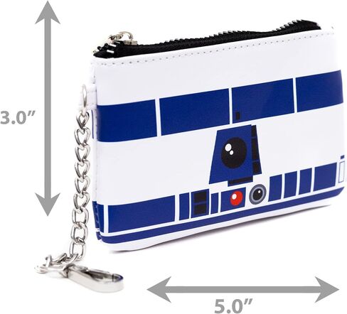 مجموعة شنطة ومحفظة ستار وورز R2 D2 درويد، جلد نباتي، ابيض, أبيض in Saudi Arabia