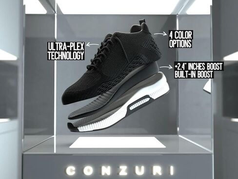 Conzuri Official V2 Cloud Runners Shoes for Men-Height Increasing Shoes Elevate Your Height by 2.4 Inches-Elevator Shoes for Casual/Professional Settings in Kuwait