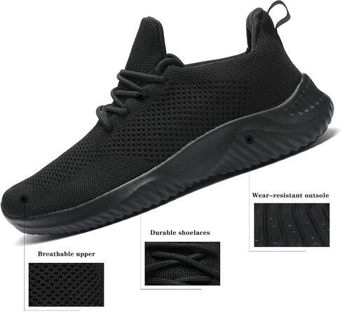 Wrezatro Men's Slip on Walking Shoes Ultra Light Breathable Non Slip Running Shoes Casual Fashion Sneakers Mesh Workout Sports in Kuwait