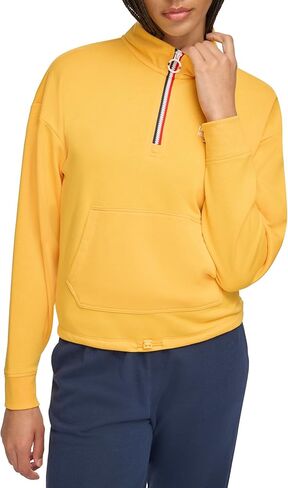 سحاب ربع تيري فرنسي ناعم للسيدات من Tommy Hilfiger in Kuwait