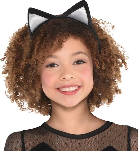 زي أمسكان بلاك كيتي كات للأطفال - كبير (12-14) مجموعة واحدة - مثالي للهالوين والحفلات ذات الطابع الخاص in Kuwait