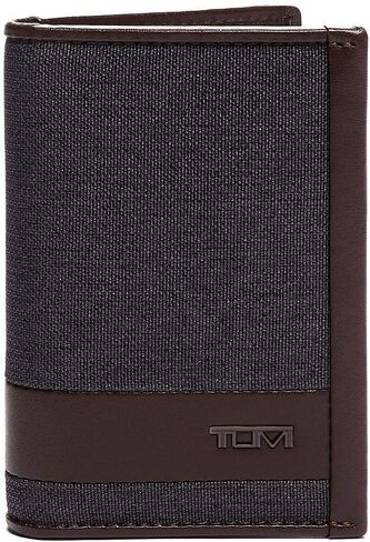 TUMI - محفظة Alpha متعددة النوافذ للرجال - Anthracite/Brown in Saudi Arabia