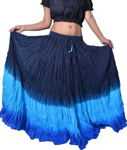 Wevez Women's Belly Dance Cotton 12 Yard Skirt in Kuwait