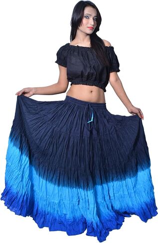 Wevez Women's Belly Dance Cotton 12 Yard Skirt in Kuwait