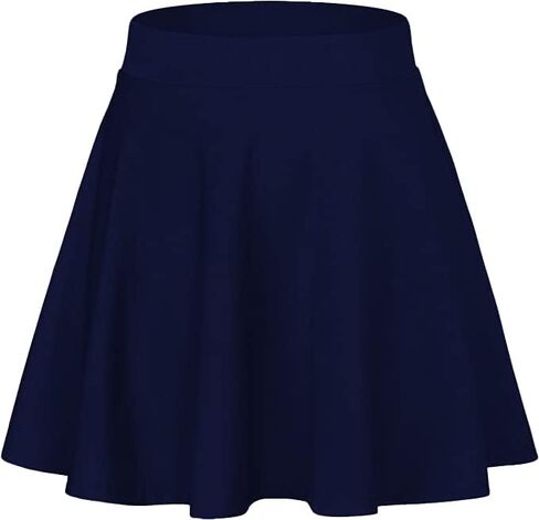 Sweet Hearts Women’s 2-Pack Basic Skater Skirt- Versatile Stretchy Mini Flared Skirt Made in USA in Kuwait