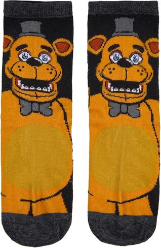 Bioworld Five Nights at Freddy's Kids Freddy and Chico Character Crew Socks زوجان (10-4) in Saudi Arabia