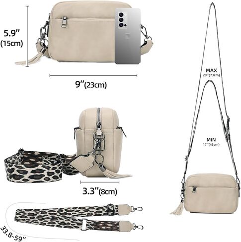 KL928 Small Crossbody Bag for Women, Soft FAUX Leather Cell Phone Purse，Adjustable Strap Shoulder Handbags Wallet Purse in Kuwait