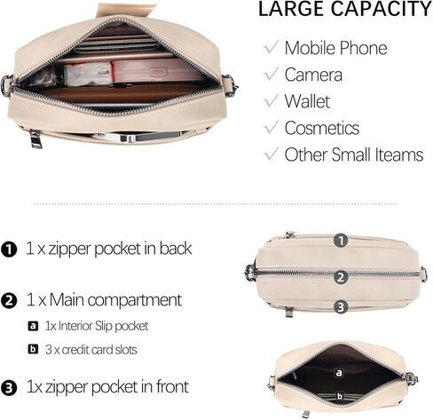 KL928 Small Crossbody Bag for Women, Soft FAUX Leather Cell Phone Purse，Adjustable Strap Shoulder Handbags Wallet Purse in Kuwait