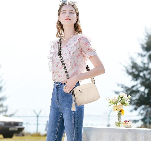 KL928 Small Crossbody Bag for Women, Soft FAUX Leather Cell Phone Purse，Adjustable Strap Shoulder Handbags Wallet Purse in Kuwait