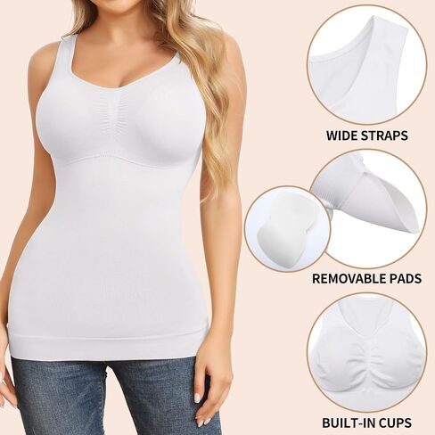 JOYSHAPER Cami Shaper للنساء ملابس داخلية للتحكم في البطن مع حمالة صدر مدمجة ضاغطة حمالة صدر مبطنة in Kuwait