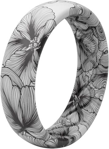 Groove Life Aspire Silicone Ring Breathable Rubber Wedding Rings for Women, Lifetime Coverage, Unique Design, Comfort Fit Ring in Kuwait