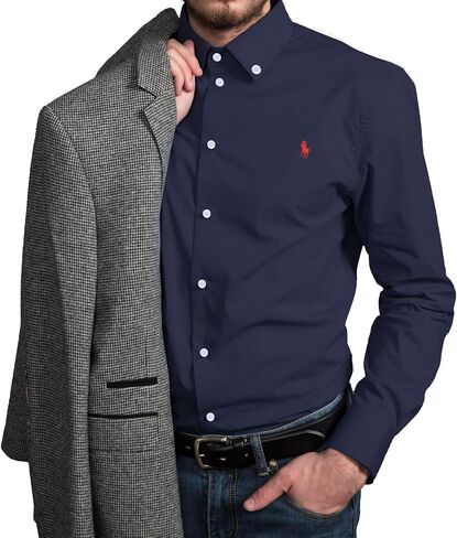 POLO Men's Long Sleeve Classic Oxford Shirt in Saudi Arabia