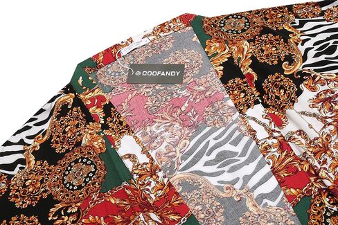 سترة رداء كيمونو خفيفة الوزن للرجال من COOFANDY مطبوعة على الطراز الياباني أرواب حمام غير رسمية مفتوحة من الأمام سترة طويلة معطف خارجي in Kuwait