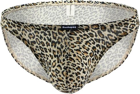 Hanhepee Men's Soft Briefs Cotton Stretch Underwear Sexy leopard Low Rise in Saudi Arabia