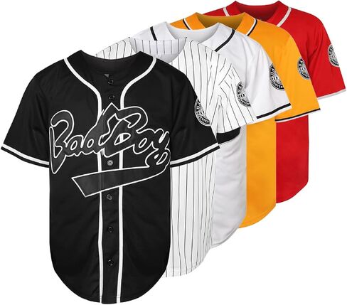 الرجال باد بوي جيرسي سمولز 10 90S الهيب هوب فيلم البيسبول جيرسي in Kuwait