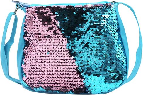 Orityle Kids Girls Crossbody Purse Bling Glitter Flip Sequin محفظة صغيرة لطيفة بسحاب حقيبة يد حقيبة كتف in Kuwait