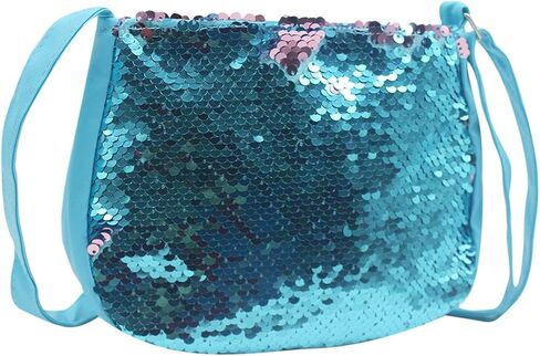 Orityle Kids Girls Crossbody Purse Bling Glitter Flip Sequin محفظة صغيرة لطيفة بسحاب حقيبة يد حقيبة كتف in Kuwait