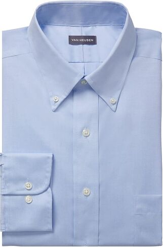 Van Heusen Men's Dress Shirt Regular Fit Non Iron Solid in Saudi Arabia