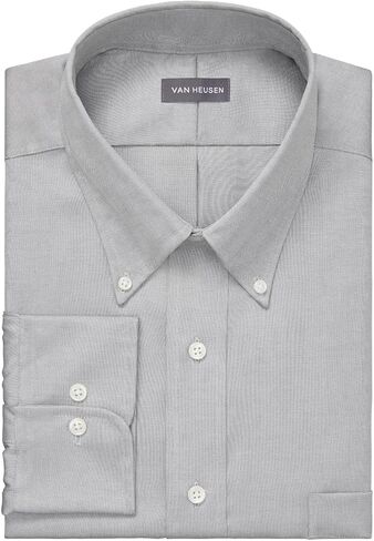 Van Heusen Men's Dress Shirt Regular Fit Non Iron Solid in Saudi Arabia