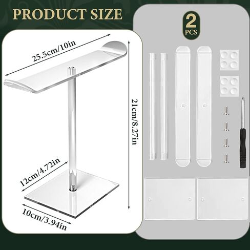 يوديفينيت منظم حامل عصابة راس من الاكريليك، حامل عرض شفاف لعرض شريط الرأس، منظم اكسسوارات الشعر للفتيات المراهقات والنساء، رف تخزين للمجوهرات ومشابك الشعر والاساور الحلقية in Kuwait