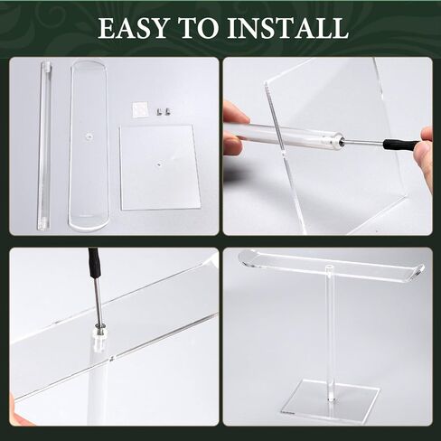 يوديفينيت منظم حامل عصابة راس من الاكريليك، حامل عرض شفاف لعرض شريط الرأس، منظم اكسسوارات الشعر للفتيات المراهقات والنساء، رف تخزين للمجوهرات ومشابك الشعر والاساور الحلقية in Kuwait