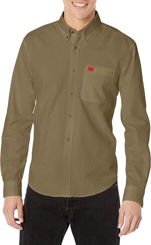 HUGO Men's Slim Fit Long Sleeve Oxford Button Down Shirt in Kuwait