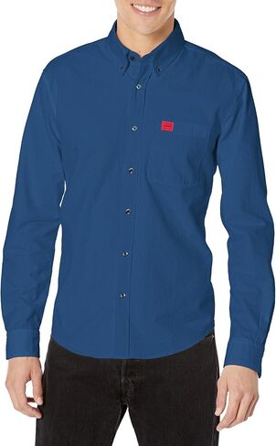 HUGO Men's Slim Fit Long Sleeve Oxford Button Down Shirt in Kuwait