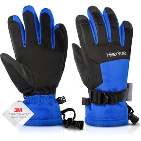 Hikenture Kids Snow Gloves,Winter Waterproof Gloves for Boys &Girls,Insulated Ski Gloves with 3M Thinsulate for Youth in Saudi Arabia