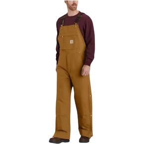 Carhartt mens Loose Fit Firm Duck Insulated Bib Overall in Saudi Arabia