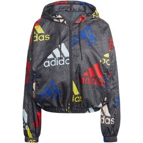 adidas Women's Essentials Multi-Colored Logo Windbreaker in Saudi Arabia