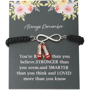 Wizard Bracelet Oz Slippers Gifts Dorothy Gift Red Slippers Gift Ruby Movie Inspired Jewelry Inspirational Gifts