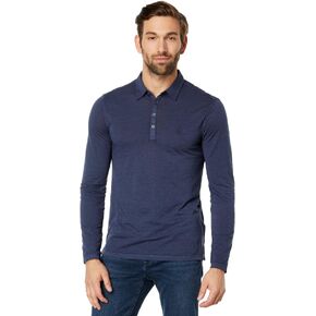 John Varvatos Men's Marty Long Sleeve Polo