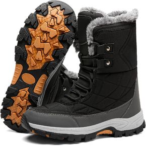 Womens Snow Boots Women's Winter Boots Women Fur Lined Snow Boots For womens Anti-Slip Womens Winter Boots Waterproof Backpacking Boots Outdoor Walking Shoes For Ladies Anti Slip Ankle Boots Non-slip