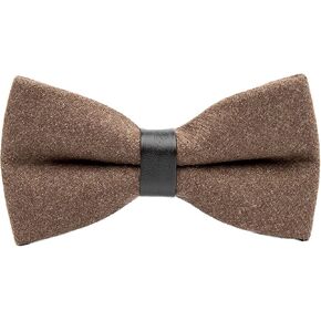 Men's Retro Solid Color Wool Evening Gown Bow Tie Pre-tie Party Cashmere Bowties in Saudi Arabia
