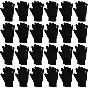URATOT 24 Pairs Winter Warm Gloves Knit Magic Gloves Unisex Stretchy Gloves for Teens and Adults in Kuwait