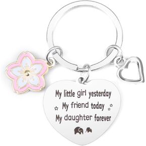 سلسلة مفاتيح هدية للابنة من الام والاب هدايا عيد الام للابنة البالغة عيد الحب والكريسماس والتخرج وعيد الميلاد للبنات والنساء والعائلة والذكرى السنوية الجديدة, سلسلة مفاتيح للابنة 5 in Kuwait