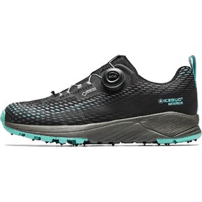 Icebug Womens NewRun BUGrip GTX Trail Running Shoe with Carbide Studded Traction Sole