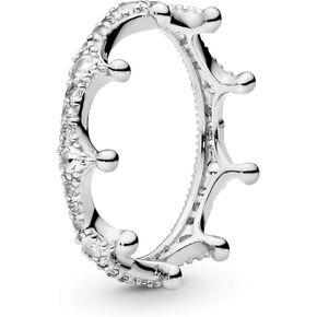 PANDORA Jewelry Clear Sparkling Crown Cubic Zirconia Ring in Sterling Silver in Saudi Arabia