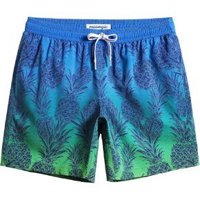 maamgic Mens Quick Dry Solid 4 Way Stretch Swim Trunks Mesh Lining Swimwear Bathing Suits