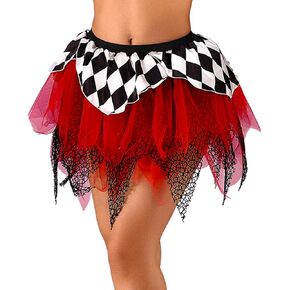 تنورة توتو للنساء من Victray للهالوين، تنورة من التول على شبكة العنكبوت، تنورة للحفلات، زي تنورات قصيرة باللون الأسود in Kuwait