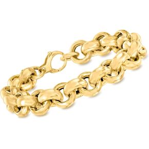 Ross-Simons Italian 14kt Yellow Gold Rolo-Link Bracelet. 7 inches in Saudi Arabia