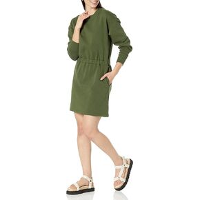 Amazon Essentials Women's Knit Waisted Sweatshirt Dress (Available in Plus Size)