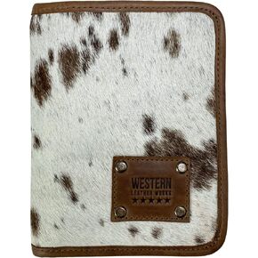 Western Leather Works, Cowboy Passport Wallet with Card Slots Handmade from Full Grain Leather - Storage Case for ID, Credit Cards & Cash, Tickets, Travel Essentials - Furry in Kuwait