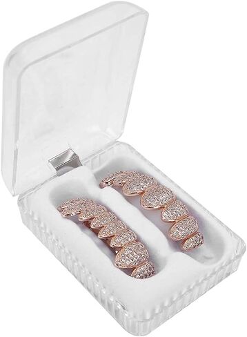 YUYTE Grillz Teeth Row Gold For Men Silver Kids Jewelry Hip Hop Halloween Party Gift in Saudi Arabia