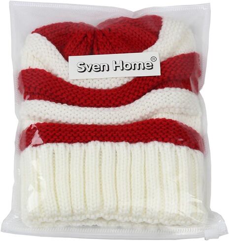 SVEN HOME Soft Slouchy Beanies Knit Warm Winter Unisex Cap Thick Women's Men Hat in Kuwait