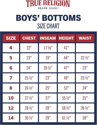 True Religion Boys' Jeans - Slim Fit Stretch Denim Moto Jeans for Boys (4-16) in Saudi Arabia