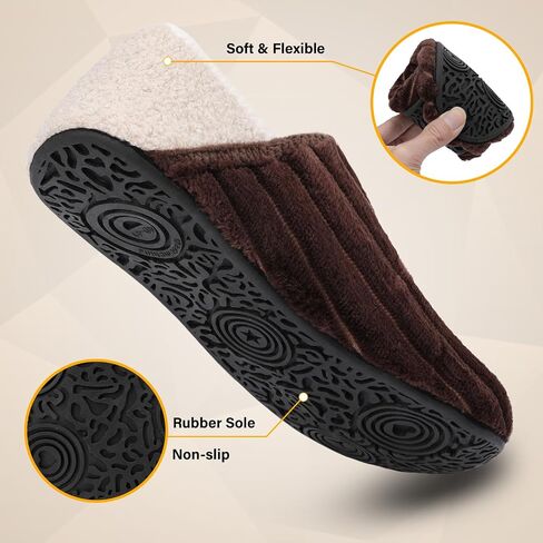 House Slippers for Women Men Indoor Barefoot Slippers Socks Comfy Slip on House Shoes Cozy Furry Lightweight Non-Slip for Bedroom Travel Yoga in Saudi Arabia