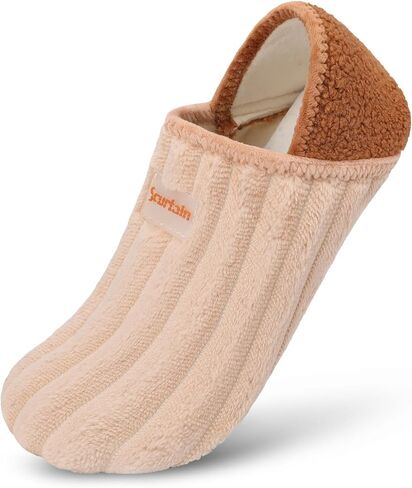House Slippers for Women Men Indoor Barefoot Slippers Socks Comfy Slip on House Shoes Cozy Furry Lightweight Non-Slip for Bedroom Travel Yoga in Saudi Arabia